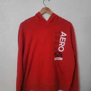 Aeropostale Red Graphic Hoodie